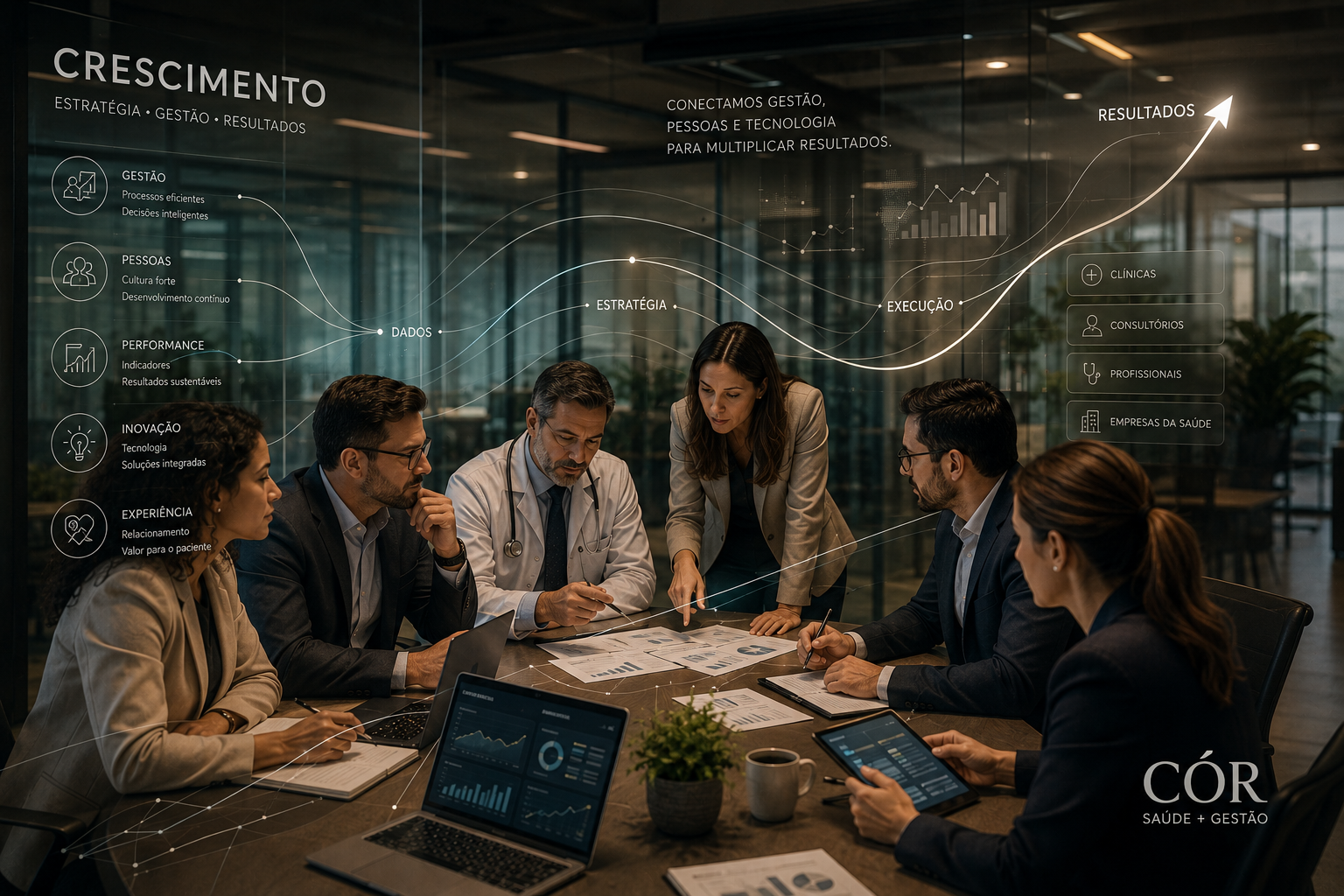Crescimento estratégico — gestão, pessoas e tecnologia